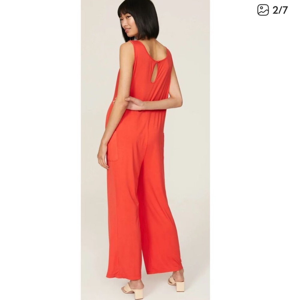 Emilia George Hazel Maternity Jumpsuit preloved XS Stretchy! - Picture 2 of 9